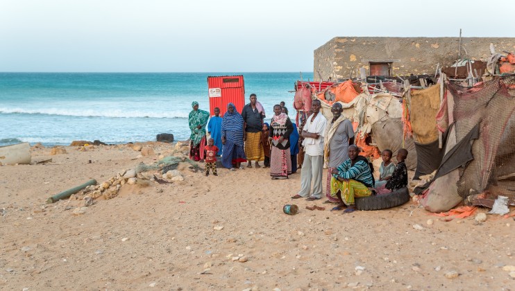 Bandarbeyla district, Puntland state. Some of the victims of the 2005 tsunami in Bandarbeyla. The tsunami destroyed up to 300 houses, leaving hundreds homeless. Date: 20th September 2021. Photo: Norwegian Red Cross/Switch TV