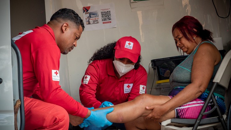 IFRC Darien April 2022 Migrants receiving Health assitance after crossing the Darien Gap 2