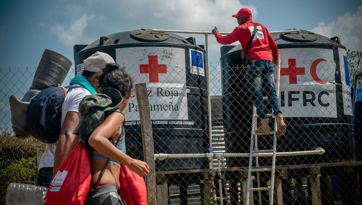 IFRC Darien Safe water access provided to migrant propulation after corssing the Darien gap 2